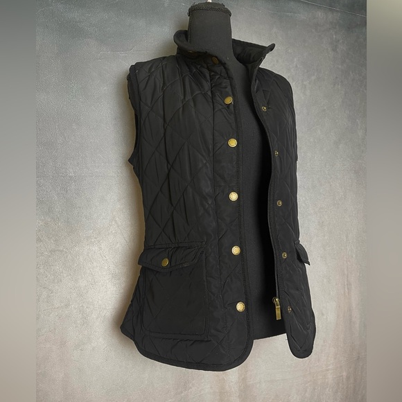 The savile row company London lightweight black quilted vest size small - Picture 2 of 7